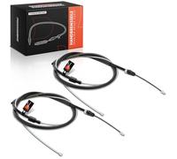 Frankberg 2x Handbrake Cable Rear Left Right Compatible with Berlingo Box/MPV B9 Berlingo Multispace B9 Partner Box/MPV Partner Tepee Replace# 1608275380