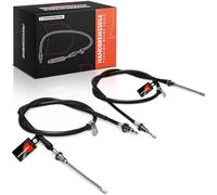 Frankberg 2x Handbrake Cable Rear Left Right Compatible with N.i.s.s.a.n Micra C+C III K12 1.4L-1.6L 2005-2010 N.i.s.s.a.n Micra III K12 1.0L-1.6L 2003-2010 Replace# 36530-AX601