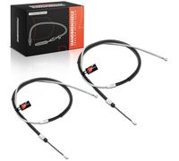 Frankberg 2x Handbrake Cable Rear Left Right Compatible with X1 E84 1.6L-3.0L 2009-2015 Replace# 34406769367