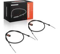 Frankberg 2x Handbrake Cable Rear Left Right Replace #4745.N5 | Compatible with Peugeot 206 CC 2D Hatchback 2A/C SW 2E/K Saloon; Disc brake, for left-hand drive