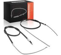 Frankberg 2X Handbrake Cable Rear Right Compatible with 5 Series E60 520-550 2.0L-5.0L 2001-2010 Handbrake Cable 5 Series Touring E61 520-550 2.0L-5.0L 2004-2010 Replace# 34406761098