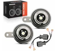 Frankberg 2x High Low Tone Horn Disc Compatible with BRA.Vo Punto Linea Doblo 500 Peug.eot 206 207 307 407 408 308 308CC 308SW 406 607 5008 3008 807 RCZ 206CC 207CC 508