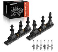 Frankberg 2x Ignition Coil + 6x Spark Plugs 90584336