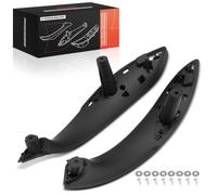 Frankberg 2x Interior Door Panel Pull Handle Inner Left and Right Black Compatible with 3 Series F30 F80 3 Series Touring F31 Replace# 51427281466