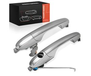 Frankberg 2x Outer Outside Exterior Door Handle Front Left Right Chrome Compatible with 500 312 Electric 500 312 0.9L-1.4L 500 C 312 0.9L-1.4L Replace# 735592012