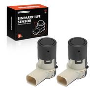 Frankberg 2x Parking Assist Sensor Front Rear 3-Pin Compatible with Twingo II CN0 M.e.g.a.n.e II BM0/1 CM0/1 Idea 350 Clio III BR0/1 CR0/1 Replace# 7701062074