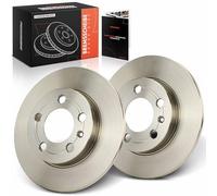 Frankberg 2x Rear brake discs Solid Ø239mm 1J0615601D