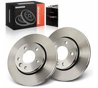 Frankberg 2x Rear brake discs Ventilated Ø294mm 7E0615601D | Compatible with: T.r.a.n.s.p.o.r.t.e.r V Box 7EA 7EH 7HA 7HH , T.r.a.n.s.p.o.r.t.e.r V Bus 7EB 7EJ 7HB 7HJ