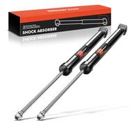 Frankberg 2x Shock absorber Gas pressure Rear axle Compatible with B.o.r.a 1J2 1998-2005 Golf IV 1J1 1997-2003 New Beetle 1C1 9C1 1Y7 1998-2010, Polo 6C1 6R1 9N 2001-2021