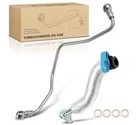 Frankberg 2x Turbocharger Oil Line Petrol Compatible with Min.i R56 Coope.r S John Coope.r Works 1.6L 2006-2013 Min.i Cabriolet R57 Coope.r S 1.6L 2007-2015 Replace# 11657534454