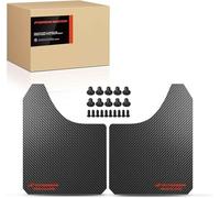 Frankberg 2X Universal Mud Flaps Fender Mud Guard Front Rear Compatible with Cabriolet MPV Pickup Saloon Estate SUV Hatchback Coupe Lorries Black 390 * 298mm