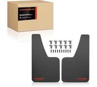 Frankberg 2X Universal Mud Flaps Fender Mud Guard Front Rear Compatible with Cabriolet MPV Pickup Saloon Estate SUV Hatchback Coupe Lorries Black 358 * 208 mm