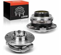Frankberg 2x Wheel Bearing Stroke Front Axle with ABS Sensor Ring Compatible with 5 Series F10 520-550 M550 2.0L-4.4L X3 F2520d 2.0L 3.0L 2010-2017 X4 F26 Replace# 31206777757