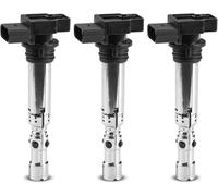 Frankberg 3x Ignition coil Compatible with Fabia I 6Y2 6Y3 6Y5 2001-2007 Fabia II 542 545 2006-2014 Ibiza III 6L1 2007-2008 Fox Hatchback Polo Replace# 03D905105A