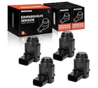 Frankberg 4 x Parking Sensor, Asist Sensor, 3-Pin Front Rear Compatible with Golf V 1K1 1.4L-3.2L 2003-2009, Q7 4L, 3.0L 2015-2015 T.o.u.r.a.n 1T1 1T2 1.4L-2.0L 2003-2015 0 Replace# 3D0998275A