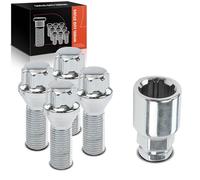 Frankberg 4 x Tapered Roller Wheel Bolts Front Rear Compatible with S60 I 384 2.0L 2000-2010 S80 I 184 2.5L 1998-2008 Replace# 31423735