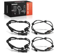 Frankberg 4x ABS Sensor Speed 2-Pin+2-Pin Compatible with Vivaro Estate X82 Trafic III Bus JG NV300 Platform/Chassis X82 NV300 Box X82 Replace# 51620