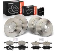 Frankberg 4x Brake Disc + 8x Brake Pad Compatible with Yaris P13 2010-2024 Yaris KSP13 NCP13 NLP13 NSP13 2011-2024 Yaris Box/Hatchback P13 2014-2024 Replace# 04466YZZE6