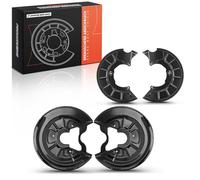 Frankberg 4x Brake Dust Shield Cover Front Rear Compatible with A3 8P1 1.2L-2.0L 2003-2012 Golf V 1K1 1.4L-2.0L 2003-2008 T.o.u.r.a.n 1T1 1T2 1.4L-2.0L 2003-2010 Replace# 1K0615311F