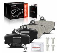 Frankberg 4x Brake Kit Brake Disc Pad Front Axle Compatible with Cabrio 450 0.6L-0.8L 2000-2004 Fortwo Coupe 451 Electric 2009-2014 R.o.a.d.s.t.e.r 452 0.7L 2003-2005 Replace# 4514210010