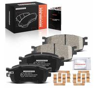 Frankberg 4x Brake Kit Brake Disc Pad Front Axle Compatible with i20 PB PBT 1.1L-1.6L 2008-2015 Rio II JB 1.4L-1.6L 2005-2011 Accent III MC 1.4L-1.6L 2005-2010 Replace# 581011JA10