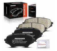 Frankberg 4x Brake Kit Brake Disc Pad Front Axle Left Right Compatible with MX-5 III NC 1.8L 2005-2014 MX-5 III NC 2.0L 2005-2014 Replace# NFY73328ZA