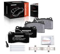 Frankberg 4x Brake Kit Brake Disc Pad Front Compatible with 159 939 1.7L-3.2L 2005-2012 Brera 939 1.7L-3.2L 2006-2011 Giulietta 940 1.4L-2.0L 2010-2020 Replace# 77362226
