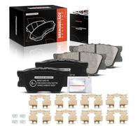 Frankberg 4x Brake Kit Brake Disc Pad Rear Axle Compatible with Avalon Saloon MCX2 3.0L 1999-2004 C.a.m.r.y Saloon V4 3.5L 2006-2011 R.A.V 4 IV A4 2.0L-2.5L 2012-2023 Replace# 044664206079