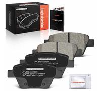 Frankberg 4x Brake Kit Brake Disc Pad Rear Axle Compatible with Golf VI 5K1 1.2L 2008-2013 Octavi.a II 1Z3 1.2L 2004-2013 A3 Cabriolet 8P7 1.2L 2008-2013 Replace# 5K0698451A