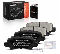 Frankberg 4x Brake Kit Brake Disc Pad Rear Compatible with C.o.r.o.l.l.a NDE12 ZDE12 ZZE12 E12 1.4L-2.0L 2001-2006 C.o.r.o.l.l.a Estate E12 E12J E12T 1.3L-2.0L 2002-2006 Replace# 13046058192