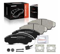 Frankberg 4x Brake Pad Front Axle Left Right Compatible with Jumper Bus 244 Z 2.0L-2.8L 2002-2006 Ducato Bus 230 2.8L 2000-2002 Ducato Box 244 2.0L-2.8L 2002-2011 Replace# 71752978