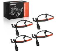 Frankberg 4x Brake Pad Wear Sensor 2-Pin Front Rear Compatible with A6 Avant 4A5 A7 Sportback 4KA A8 4N2 4N8 4NC 4NL Q7 Van 4MB 4M.G Q8 4MN 4MT Replace# 4M0615121B