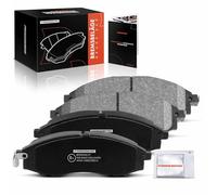 Frankberg 4x brake pads brake pad set with brake lubricant front axle Compatible with NP300 Pick-up D22 2.5L 2010-2015 Pick-up D22 2.4L 2.5L 2001-2010 Replace# D1060VK190