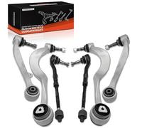 Frankberg 4x Control Arm + 2x Tie Rod End Front Axle Compatible with 5 Series E60 520-550 M5 2.0L-5.0L 2001-2010 5 Series Touring E61 520-550 M5 2.0L-5.0L 2004-2010 Replace# 31104026719