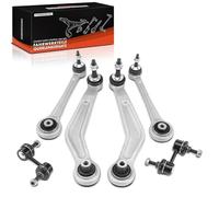 Frankberg 4x Control Arm Kit + 2x Stabiliser Link Rear Axle Upper Compatible with 5 Series E39 520 523 525 528 530 535 540 2.0L-4.9L 1995-2003 5 Series E39 520 523 525 528 530 540 2.0L-4.4L 1997-2004