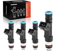 Frankberg 4x Fuel Injectors 2-Pin Petrol Replace #0280158205 | Compatible with Opel Corsa D E Mokka/Mokka X Adam Meriva B Astra J Insignia A Cascada, Chevrolet Aveo Hatchback Cruze Trax