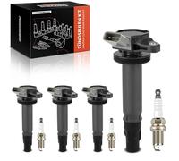 Frankberg 4x Ignition Coil + 4x Spark Plug Compatible with Copen L880 L881 1.3L Petrol 2006-2012 Sir.ion M3 1.3L 1.5L Petrol 2005-2015 Ter.ios J2 1.3L 1.5L 2005-2024 Replace# 19070B1020