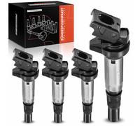 Frankberg 4x Ignition Coil Compatible with 1 Series 3 Series m.i.n.i Berlingo C3 C4 C5 DS3 DS4 DS5 2008 5008 207 208 308 508 Partner RCZ 1.4L 1.6L. Petrol 2006-2024 12137575010