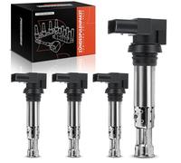 Frankberg 4x Ignition coil Ignition module Compatible with A1 A2 A3 Bor.a Golf IV V VI Jett.a III Passa.t Polo Shara.n Tigua.n Toura.n Toledo Fabia Octavia Superb II Replace# 036905715