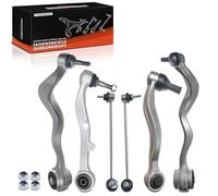 Frankberg 4x Wishbone Arm + 2x Ball Joint Front Axle Compatible with 5 Series E60 2.0L-4.8L 2001-2010 5 Series Touring E61 2.0L-4.8L 2004-2010 Replace# 31126760181