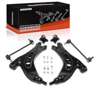 Frankberg 6Pcs Control Arm Kit Front Axle Compatible with Polo 9A 9N 2001-2009 Ibiza III 6L1 2002-2008 Fabia I 6Y2 1999-2008 R.o.o.m.s.t.e.r 5J 2006-2015 Cordoba 6L2 2002-2009 Replace# 6Q0407151L