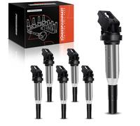Frankberg 6x Ignition coil Ignition module Compatible with 1 Series 1.6L-3.0L 2004-2013 3 Series 1.6L-3.2L 2001-2018 5 Series 2.0L-4.8L 2001-2016 M.i.n.i 1.6L 2006-2015 Replace# 0221504470