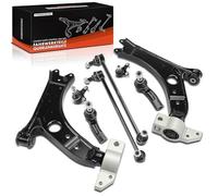 Frankberg 8Pcs Control Arm Kit Stabiliser Link Compatible with A3 8P1 1.4L-3.2L 2003-2012 Superb II 3T4 1.4L-3.6L 2008-2010 Golf V 1K1 1.4L-3.2L 2003-2009 Replace# 1K0407151AA