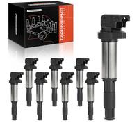 Frankberg 8x Ignition Coils Pack Compatible with 1 Series E87 116i 2004-2008 3 Series E46 316-330 2000-2007 3 Series E90 320l 2005-2009 Replace# 12131712219
