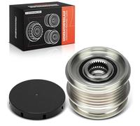 Frankberg Alternator Freewheel Clutch Pulley 5 grooves with cap Compatible with XC60 V60 I V70 III XC70 II S60 II S80 II S40 II S-Max Mondeo IV Replace# 30667682