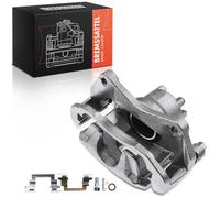 Frankberg Brake Caliper Disc Brake Front Left with Bracket (hole spacing 128mm) Compatible with C4 Caliber Compass Sebring Lancer VII Lancer VIII 4008 Replace# 4605A475