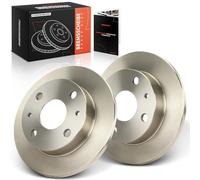 Frankberg Brake Disc Set incl. 2x Discs Front Solid Ø211mm Compatible with Cuore VII L275 L276 L285 Trevis Cuore VI L250 L251 L260 Replace# 4351297203