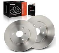 Frankberg Brake Disc Set incl. 2x Discs Front Solid Ø280mm Compatible with City-Coupe 450 Cabrio 450 Fortwo Coupe 450 Fortwo Cabrio 450 Replace# 4514210112