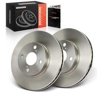 Frankberg Brake Disc Set incl. 2x Discs Front Vented Ø255mm Compatible with C.o.r.o.l.l.a E12 C.o.r.o.l.l.a Estate E12 Replace# 4351202070,4351202071