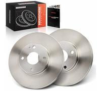 Frankberg Brake Disc Set incl. 2x Discs Front Vented Ø255mm Compatible with MX-5 II NB MX-5 I NA Replace# N0263325XC,N0263325X